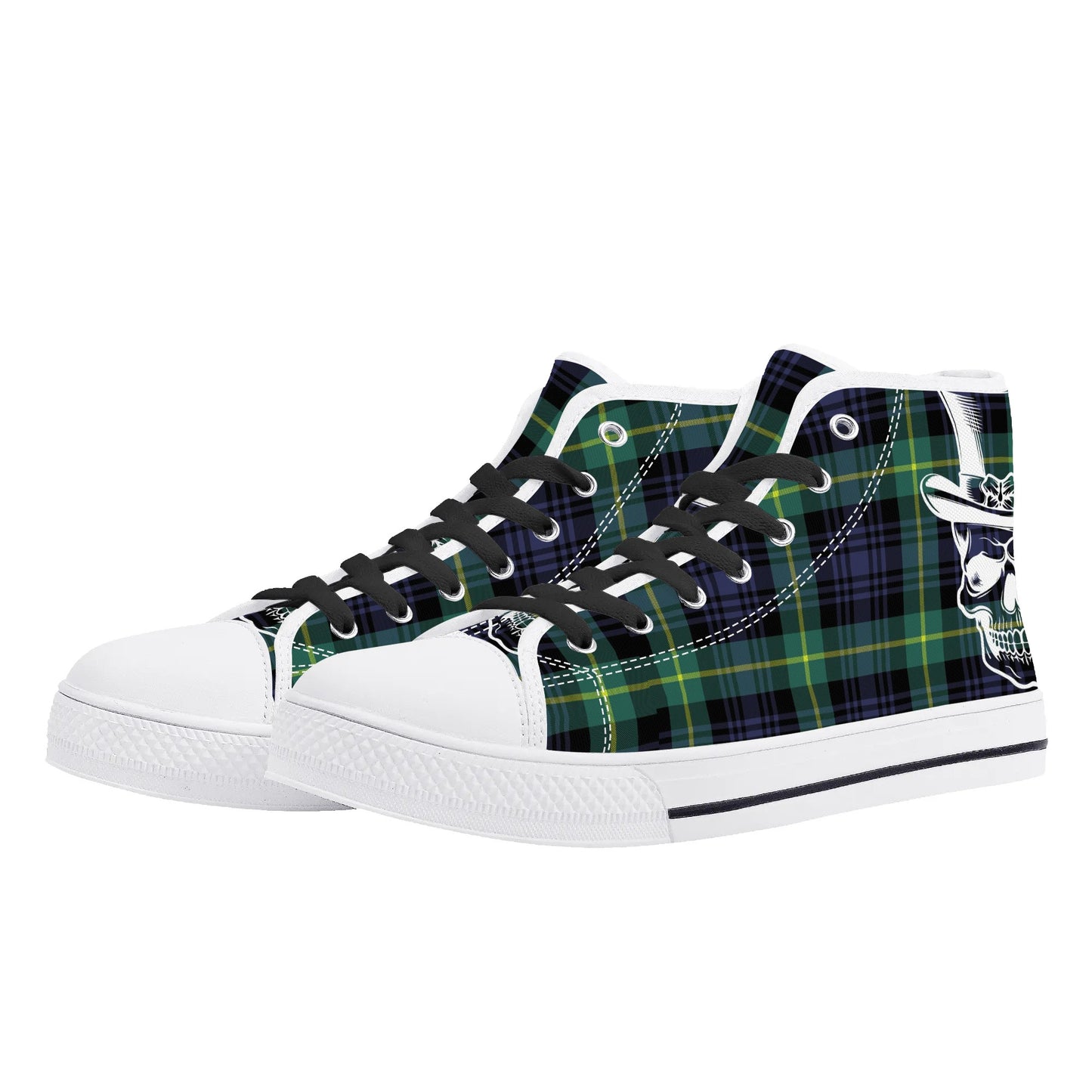 Mens High Top Canvas Shoes - Customized Tongue