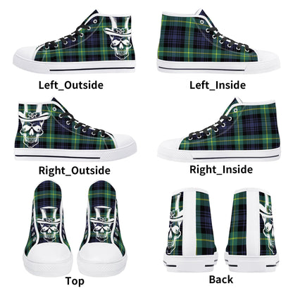 Mens High Top Canvas Shoes - Customized Tongue