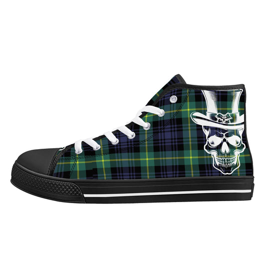 Mens High Top Canvas Shoes - Customized Tongue