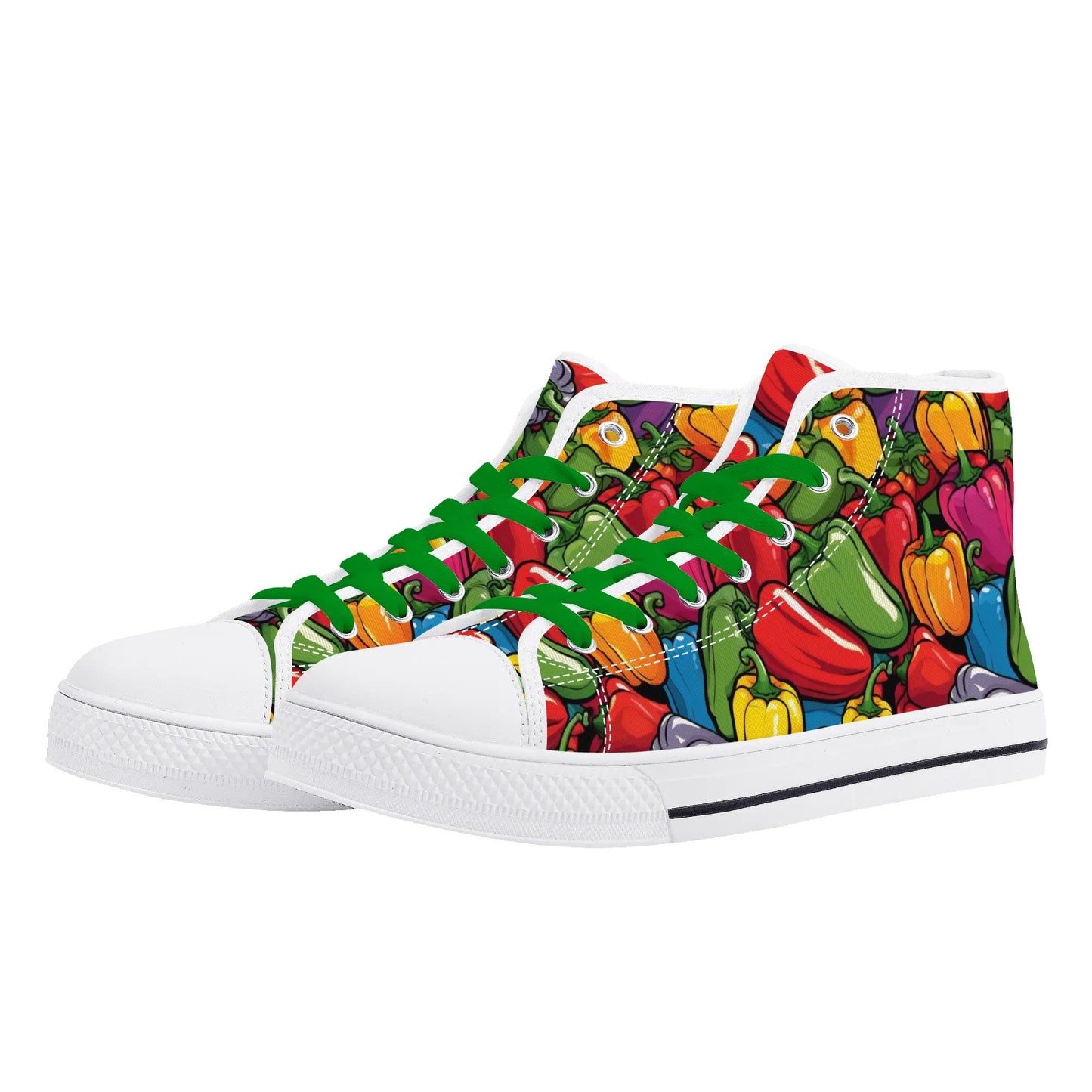 Mens High Top Canvas Shoes - Customized Tongue