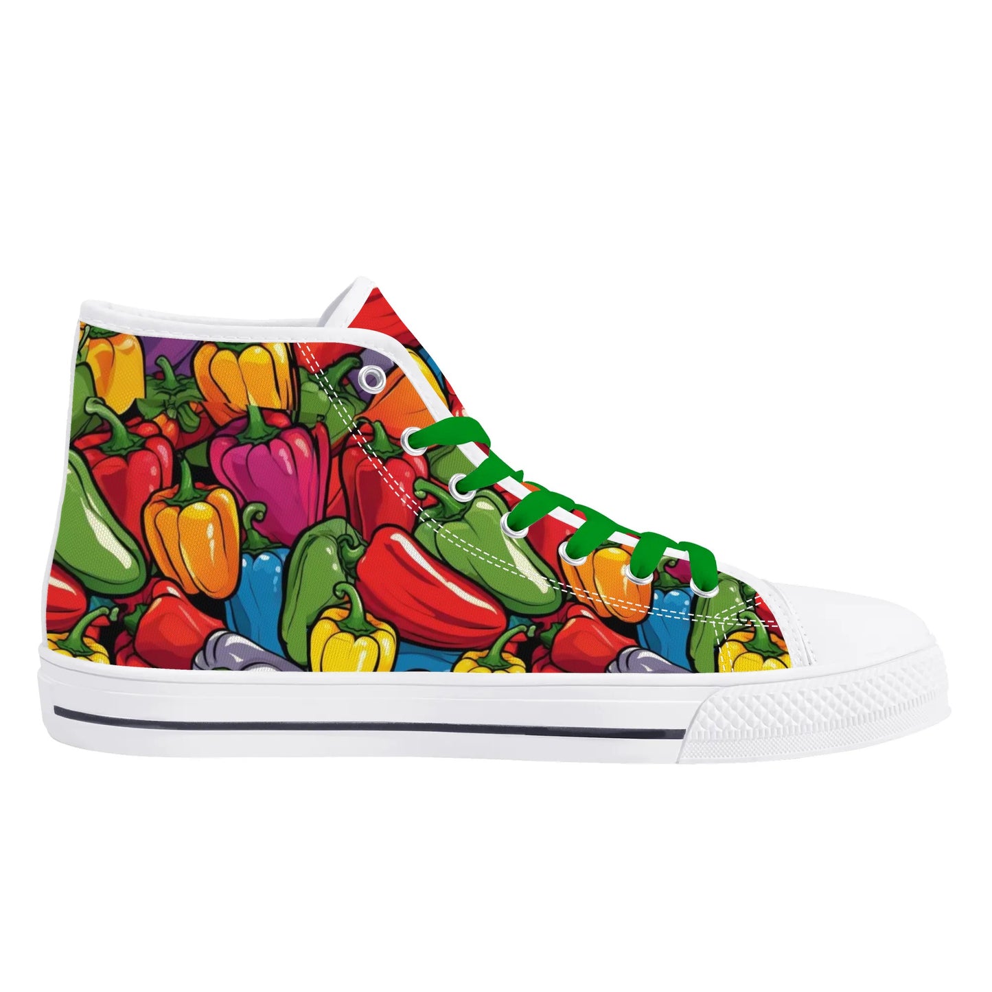 Mens High Top Canvas Shoes - Customized Tongue