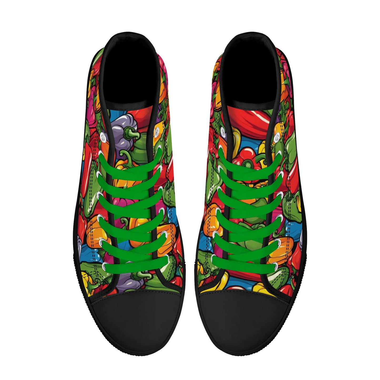 Mens High Top Canvas Shoes - Customized Tongue