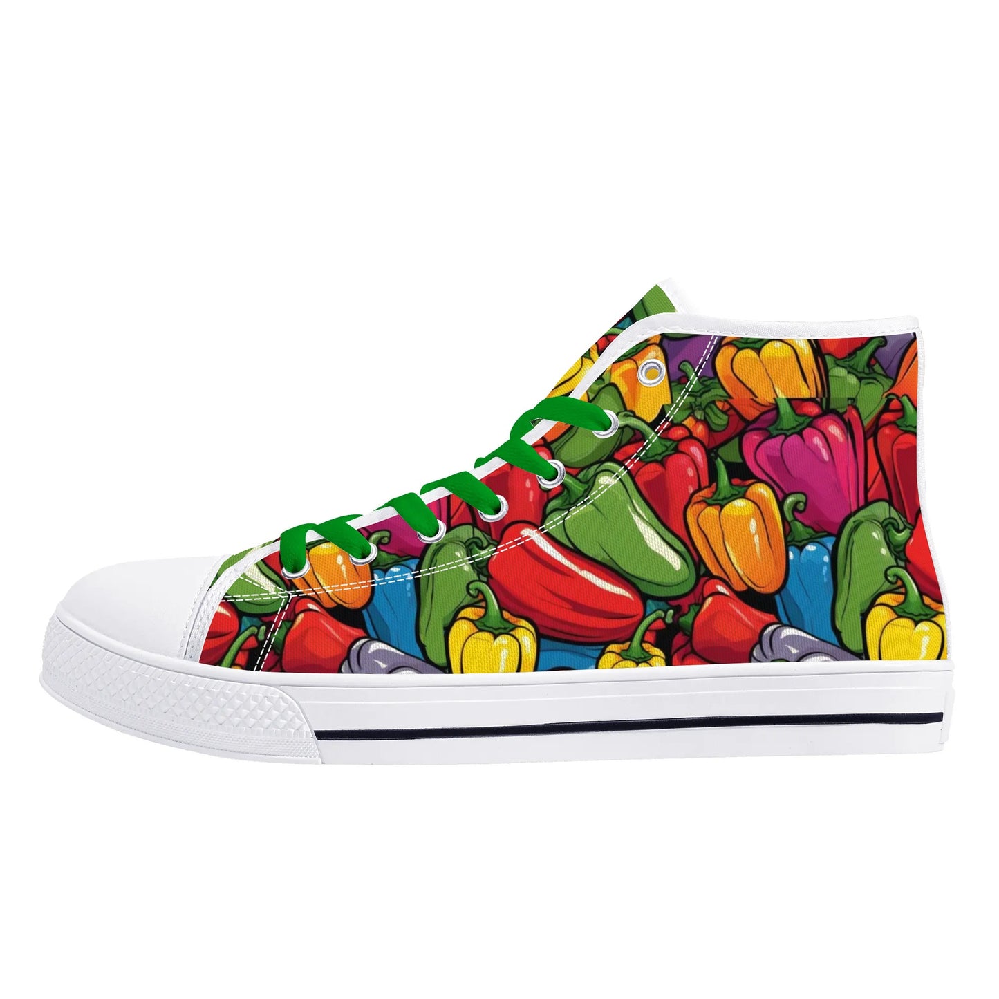 Mens High Top Canvas Shoes - Customized Tongue