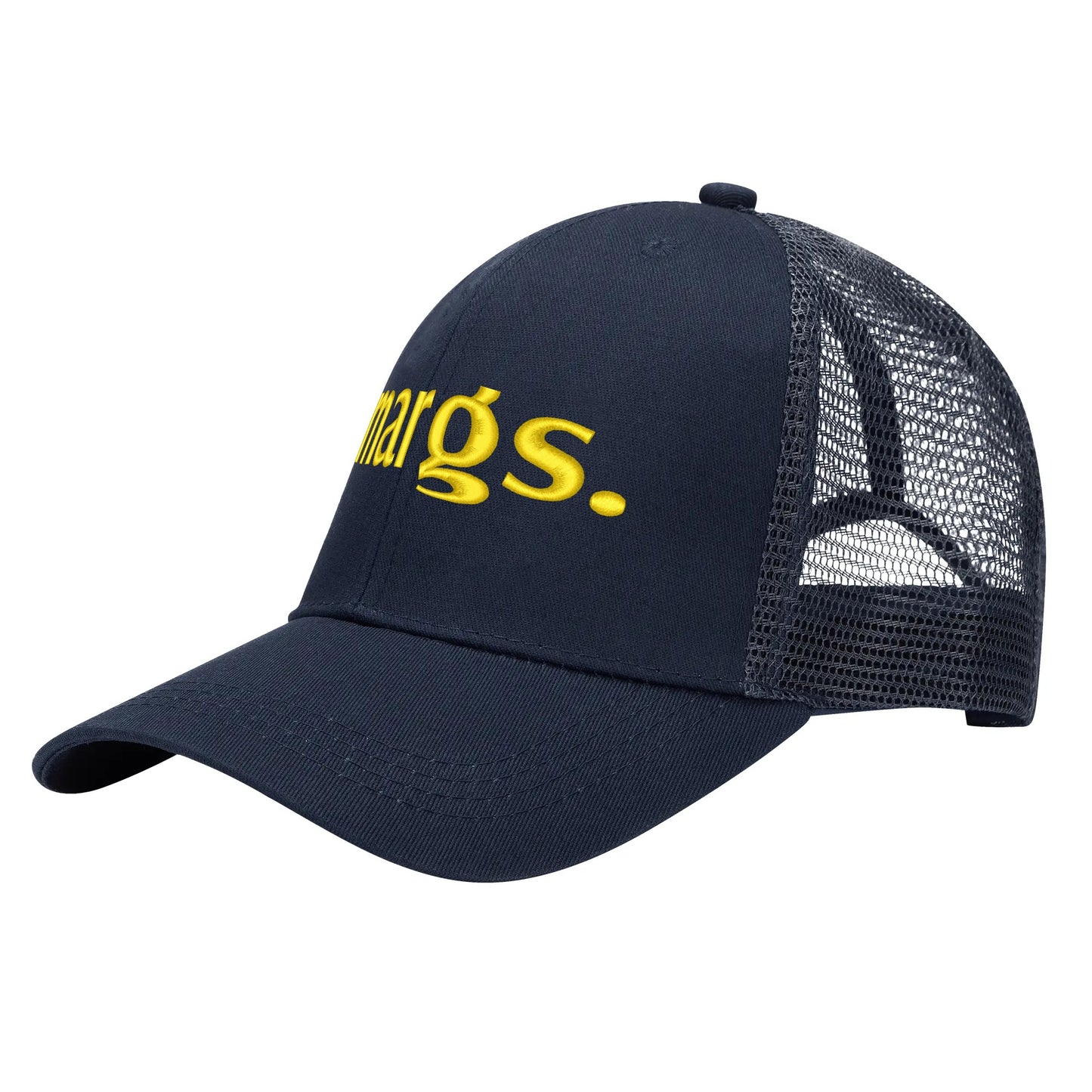 Emobrideried Grid Mesh Trucker Hat