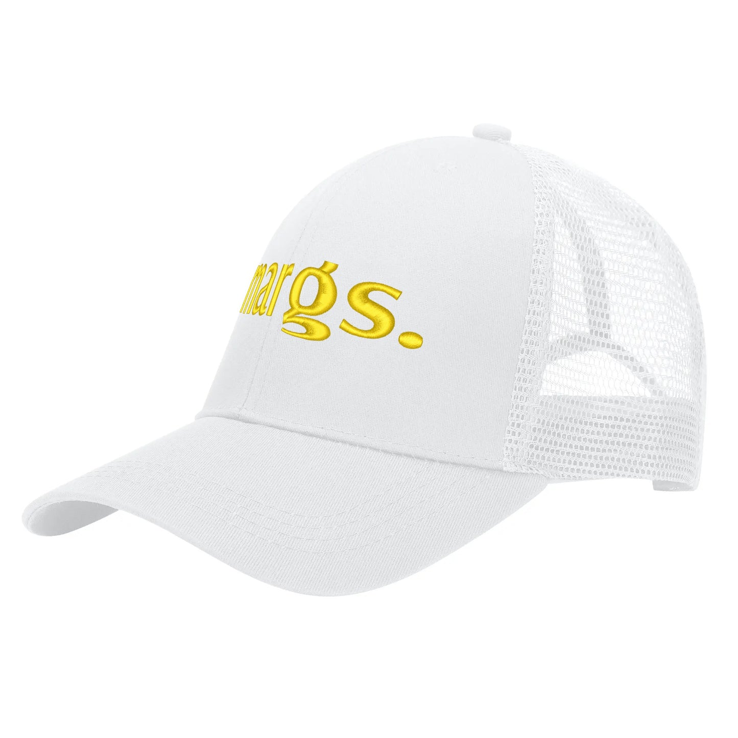 Emobrideried Grid Mesh Trucker Hat