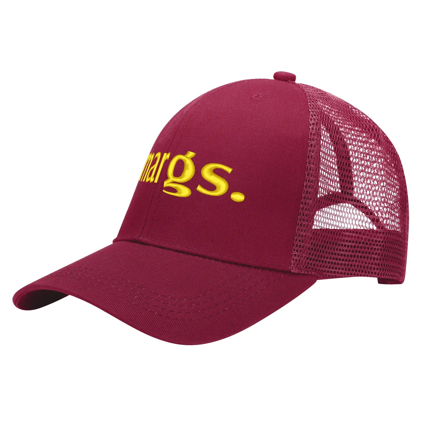 Emobrideried Grid Mesh Trucker Hat