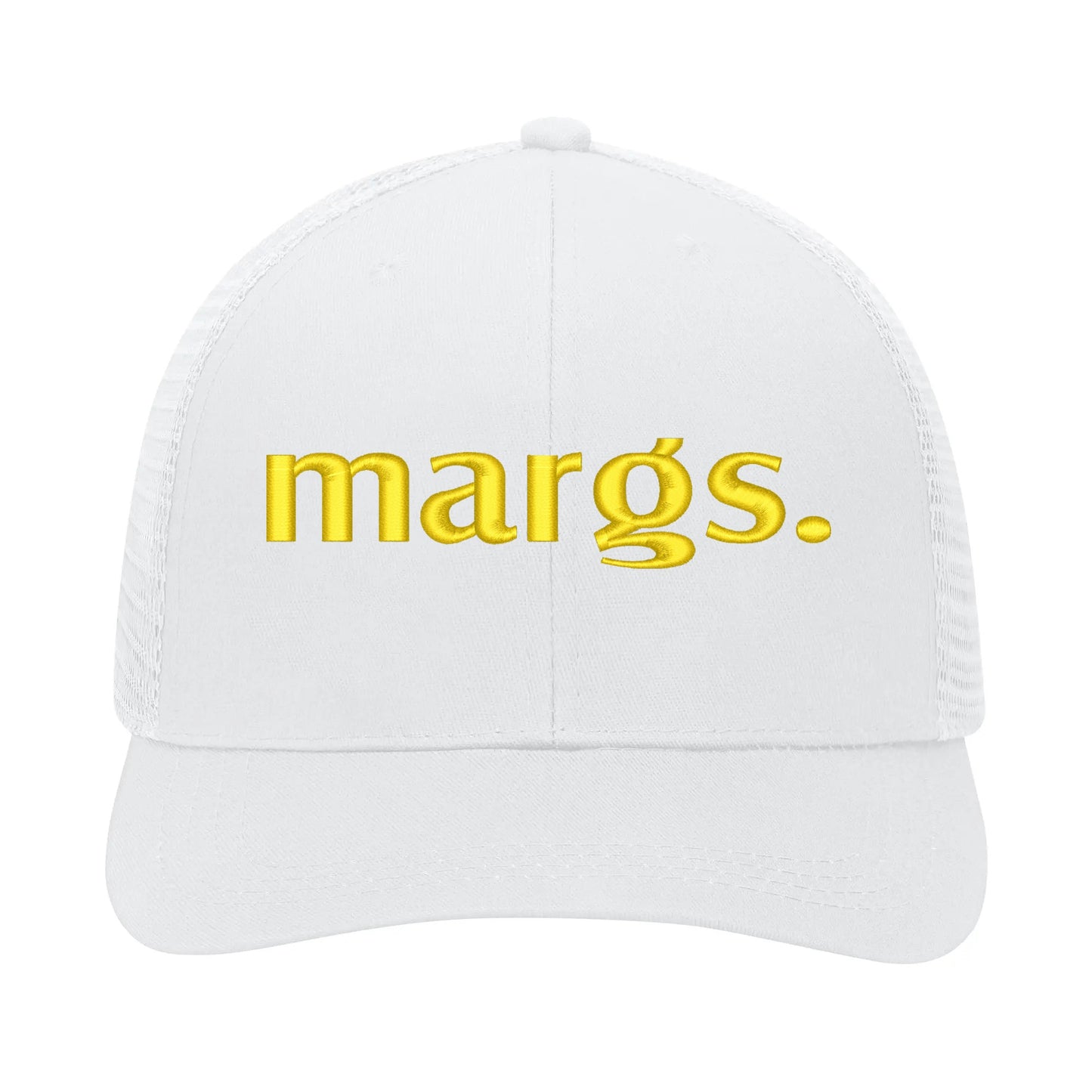 Emobrideried Grid Mesh Trucker Hat