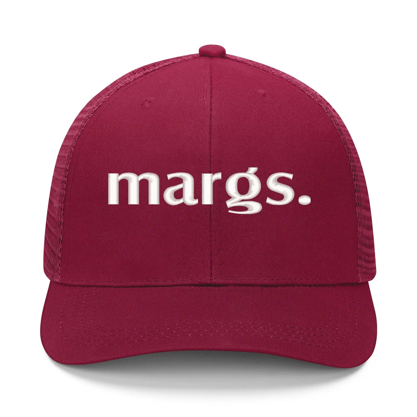 Emobrideried Grid Mesh Trucker Hat