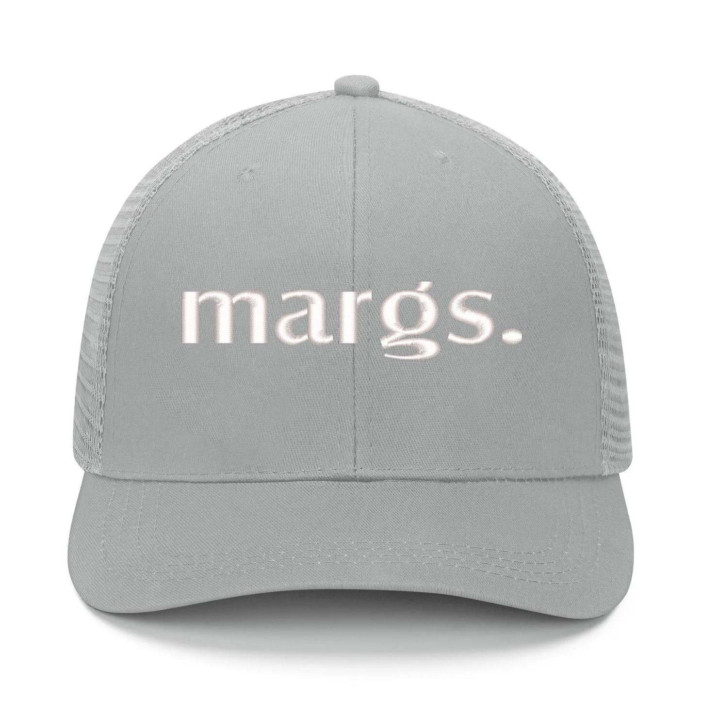Emobrideried Grid Mesh Trucker Hat