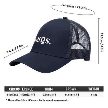 Emobrideried Grid Mesh Trucker Hat