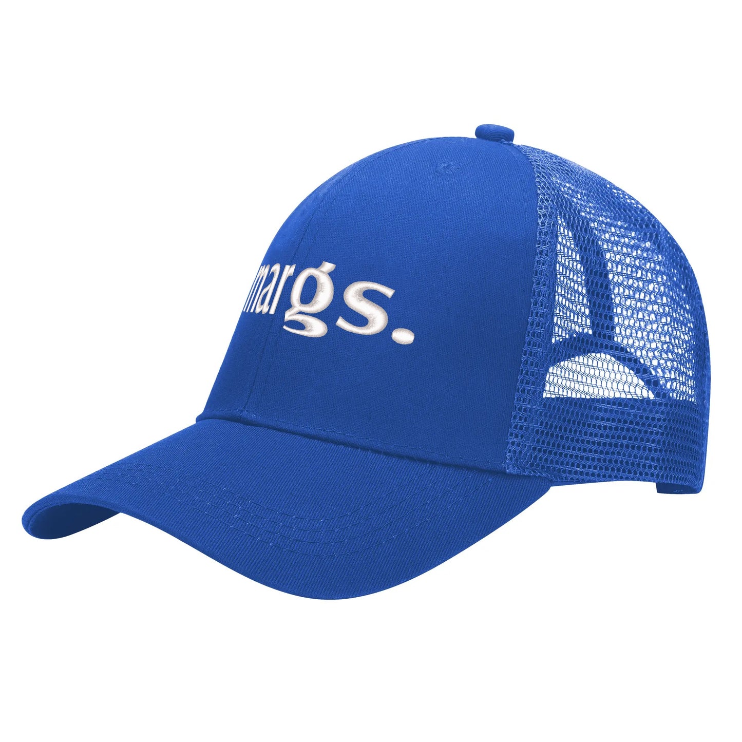 Emobrideried Grid Mesh Trucker Hat