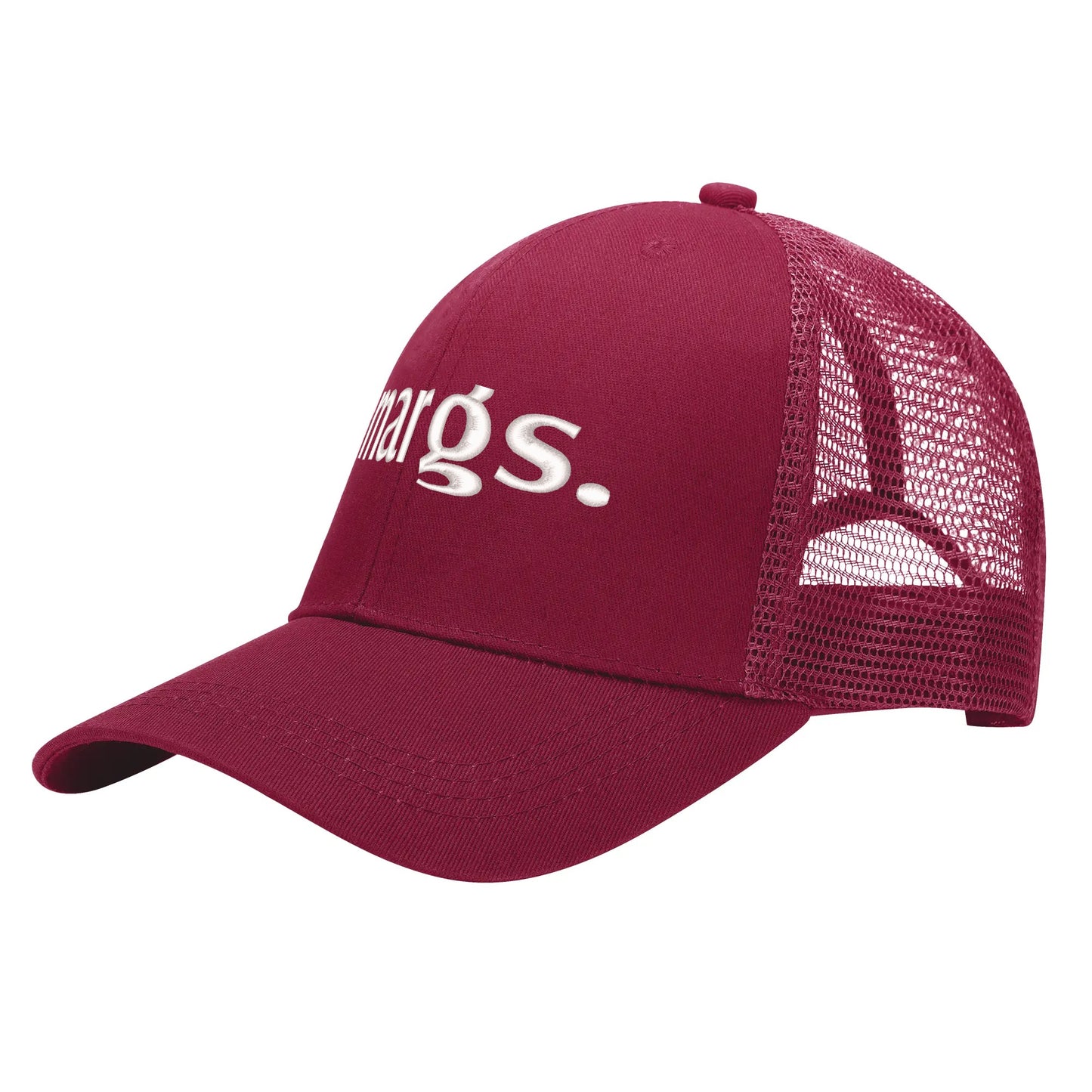 Emobrideried Grid Mesh Trucker Hat
