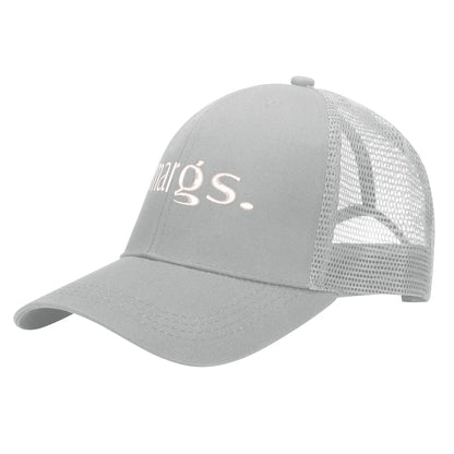 Emobrideried Grid Mesh Trucker Hat