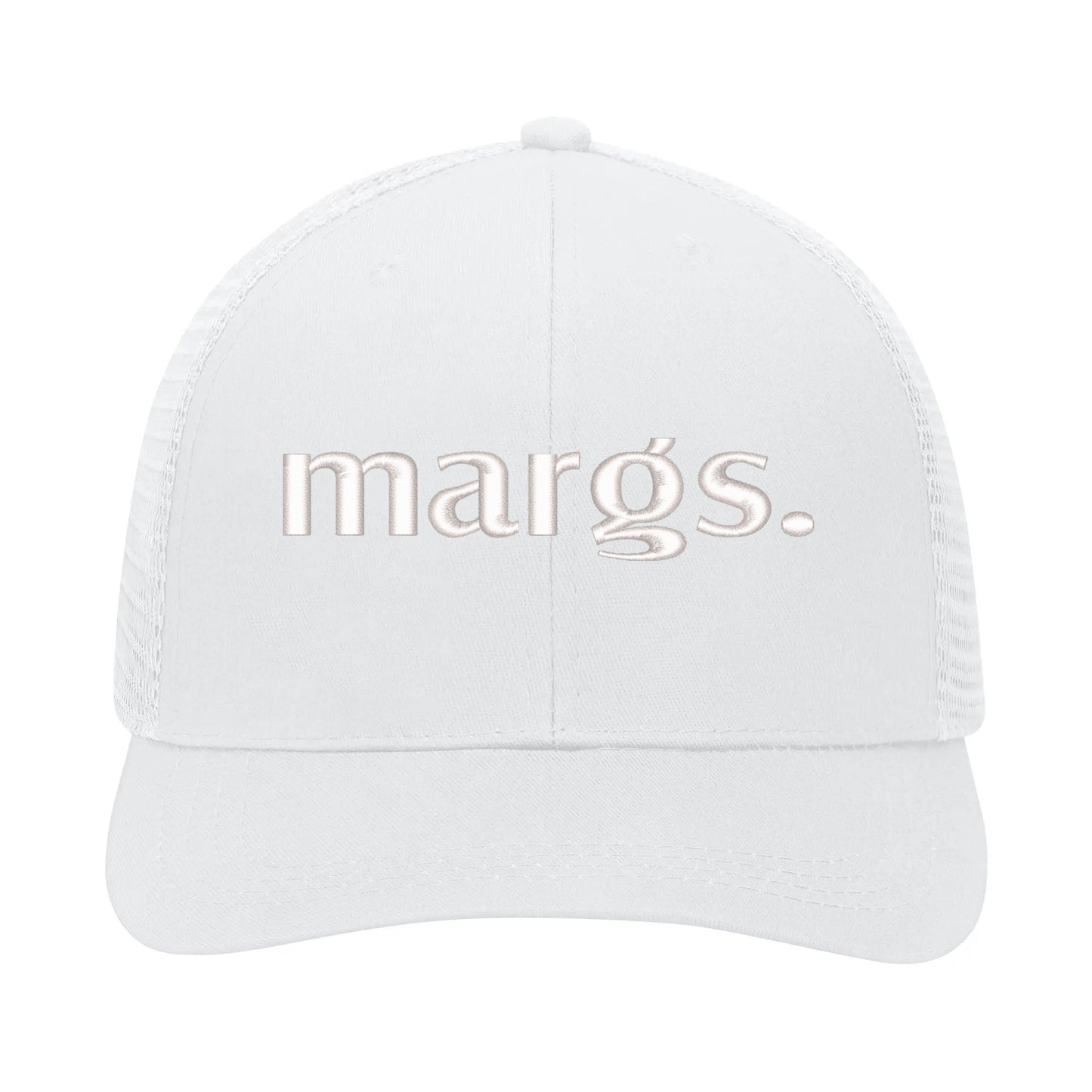 Emobrideried Grid Mesh Trucker Hat