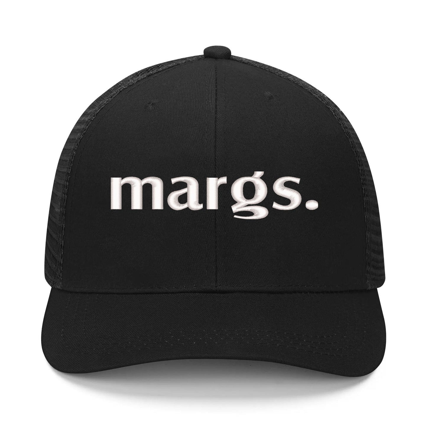 Emobrideried Grid Mesh Trucker Hat