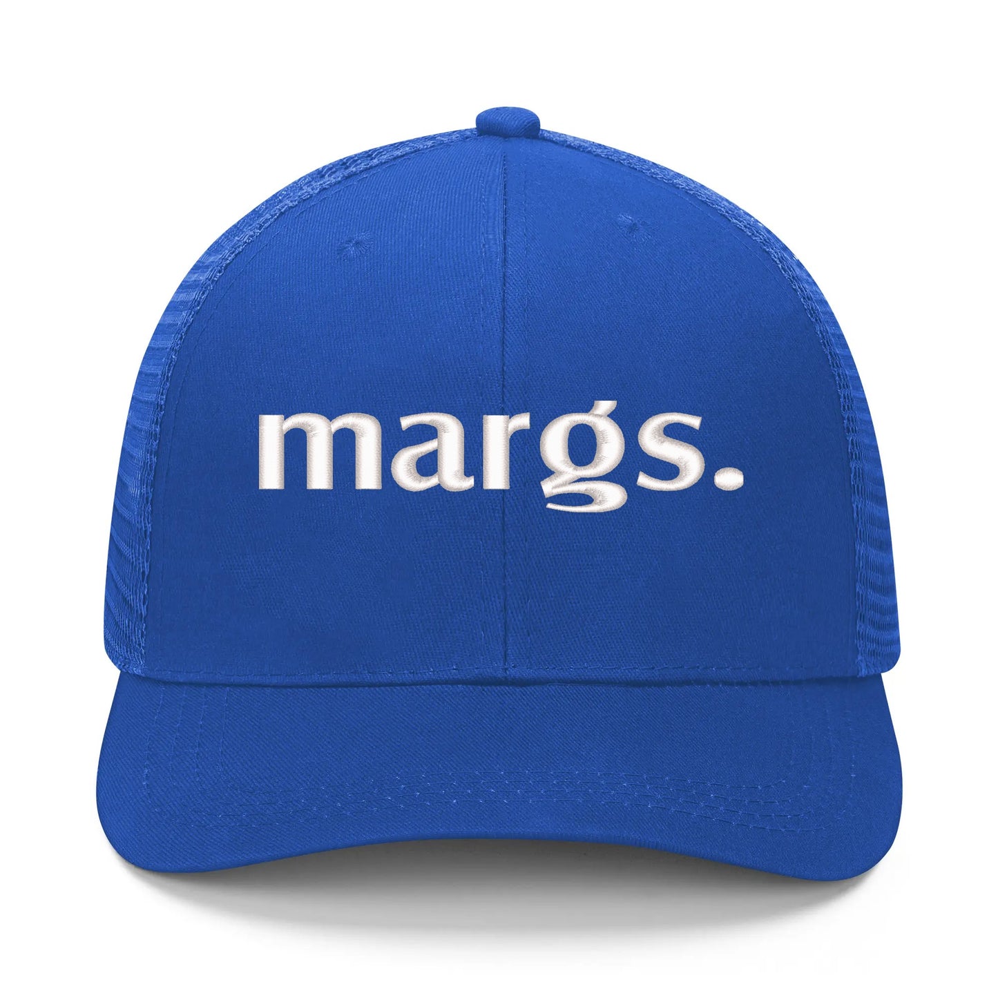Emobrideried Grid Mesh Trucker Hat