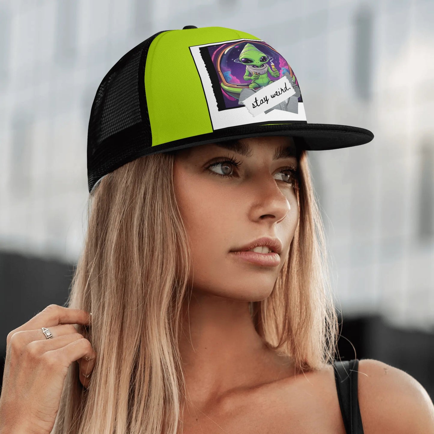 Front Printing Adjustable Snapback Trucker Hat