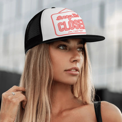 Front Printing Adjustable Snapback Trucker Hat