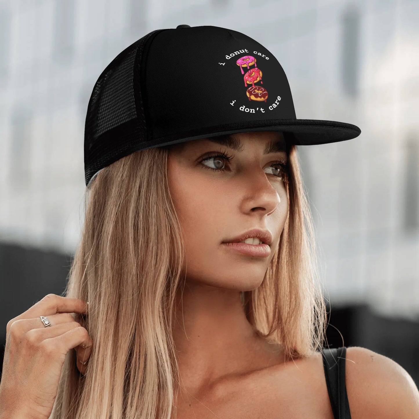 Front Printing Adjustable Snapback Trucker Hat