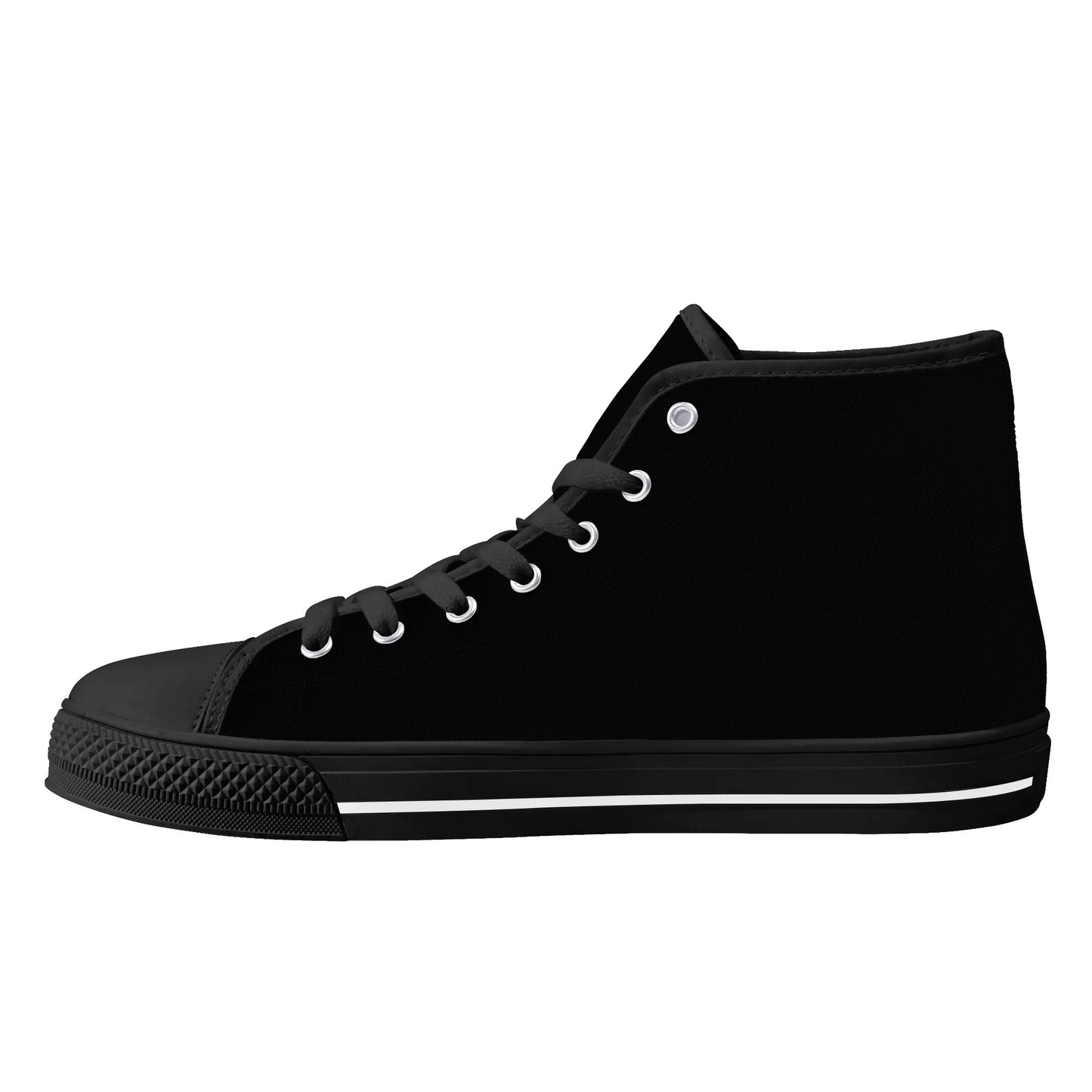 Mens High Top Canvas Shoes - Customized Tongue