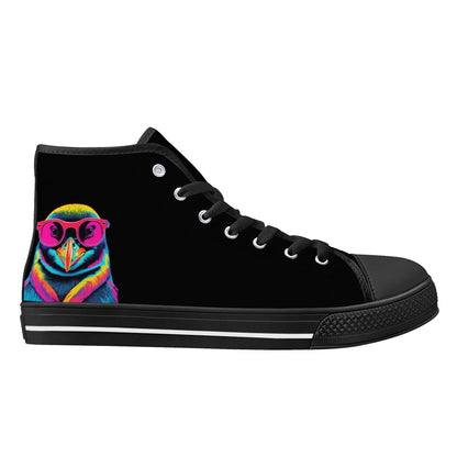 Mens High Top Canvas Shoes - Customized Tongue