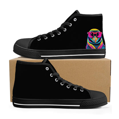 Mens High Top Canvas Shoes - Customized Tongue