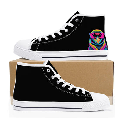 Mens High Top Canvas Shoes - Customized Tongue