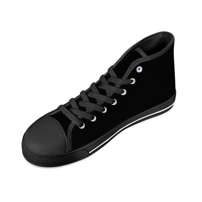 Mens High Top Canvas Shoes - Customized Tongue