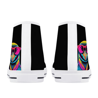 Mens High Top Canvas Shoes - Customized Tongue