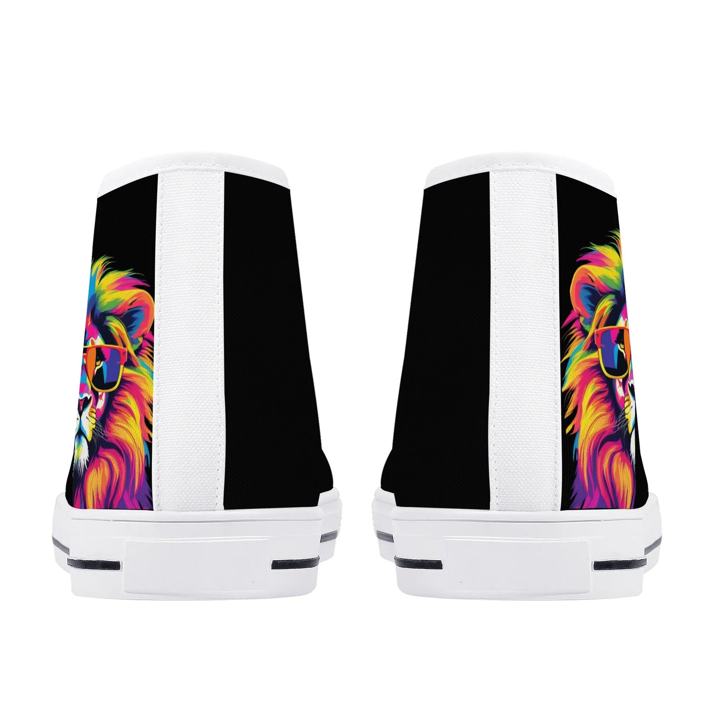 Mens High Top Canvas Shoes - Customized Tongue