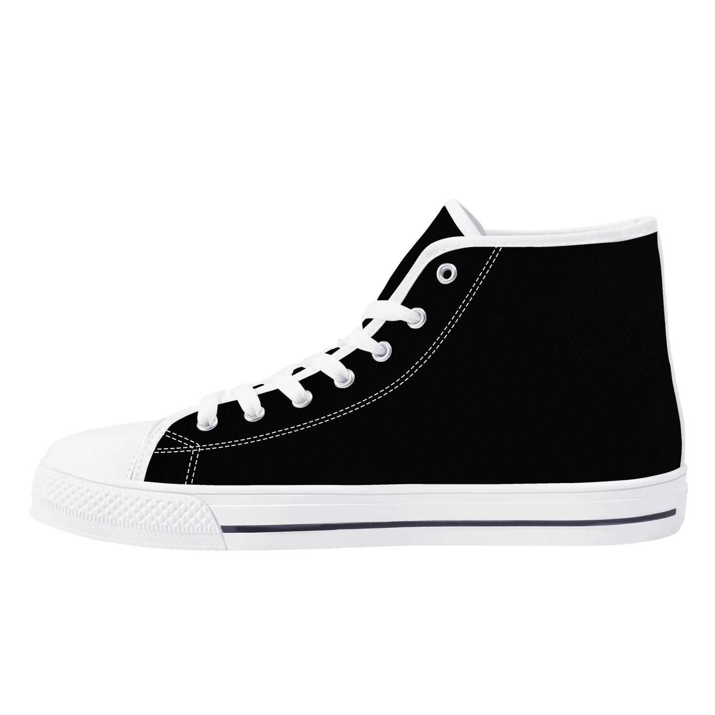 Mens High Top Canvas Shoes - Customized Tongue