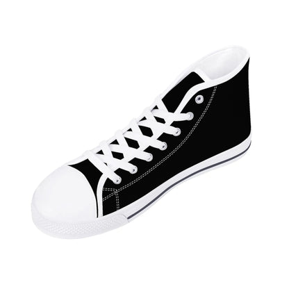 Mens High Top Canvas Shoes - Customized Tongue