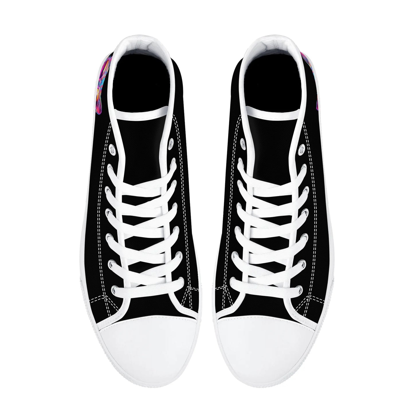 Mens High Top Canvas Shoes - Customized Tongue