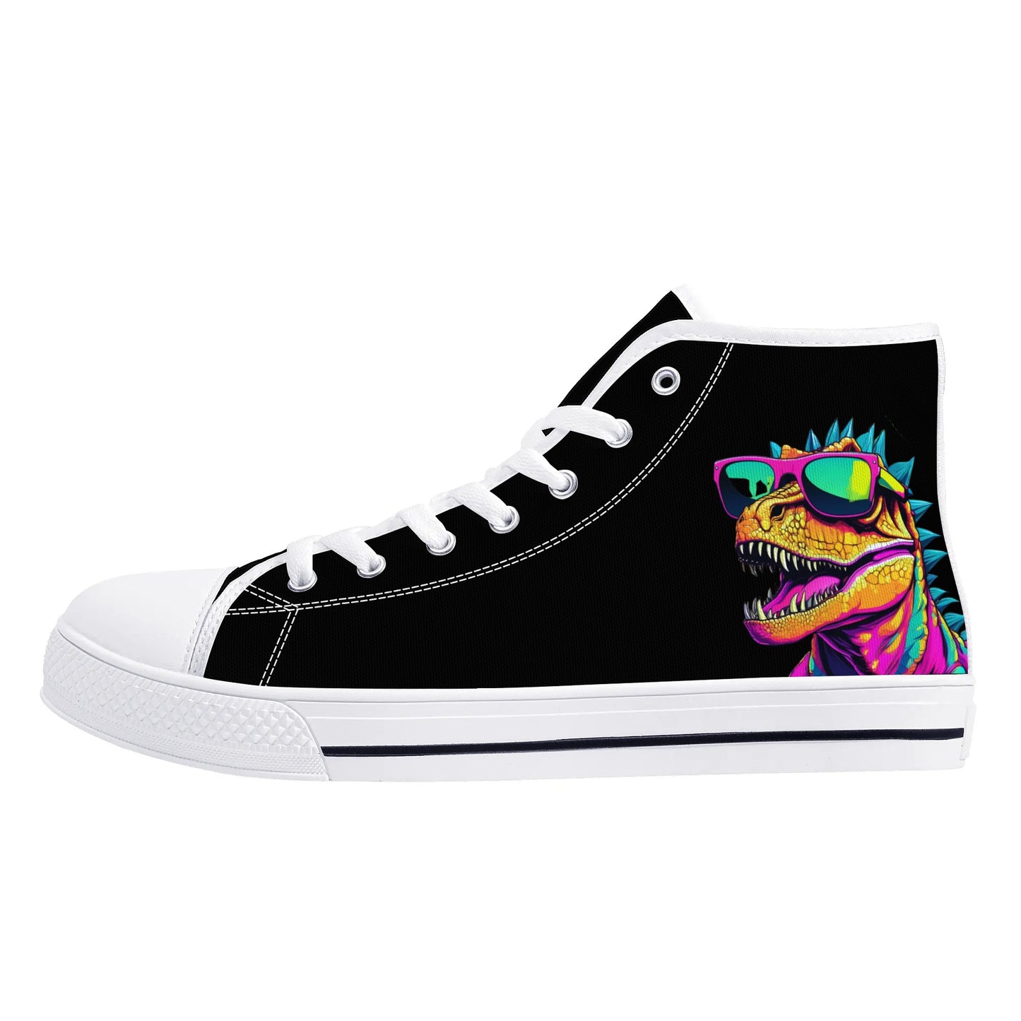 Mens High Top Canvas Shoes - Customized Tongue