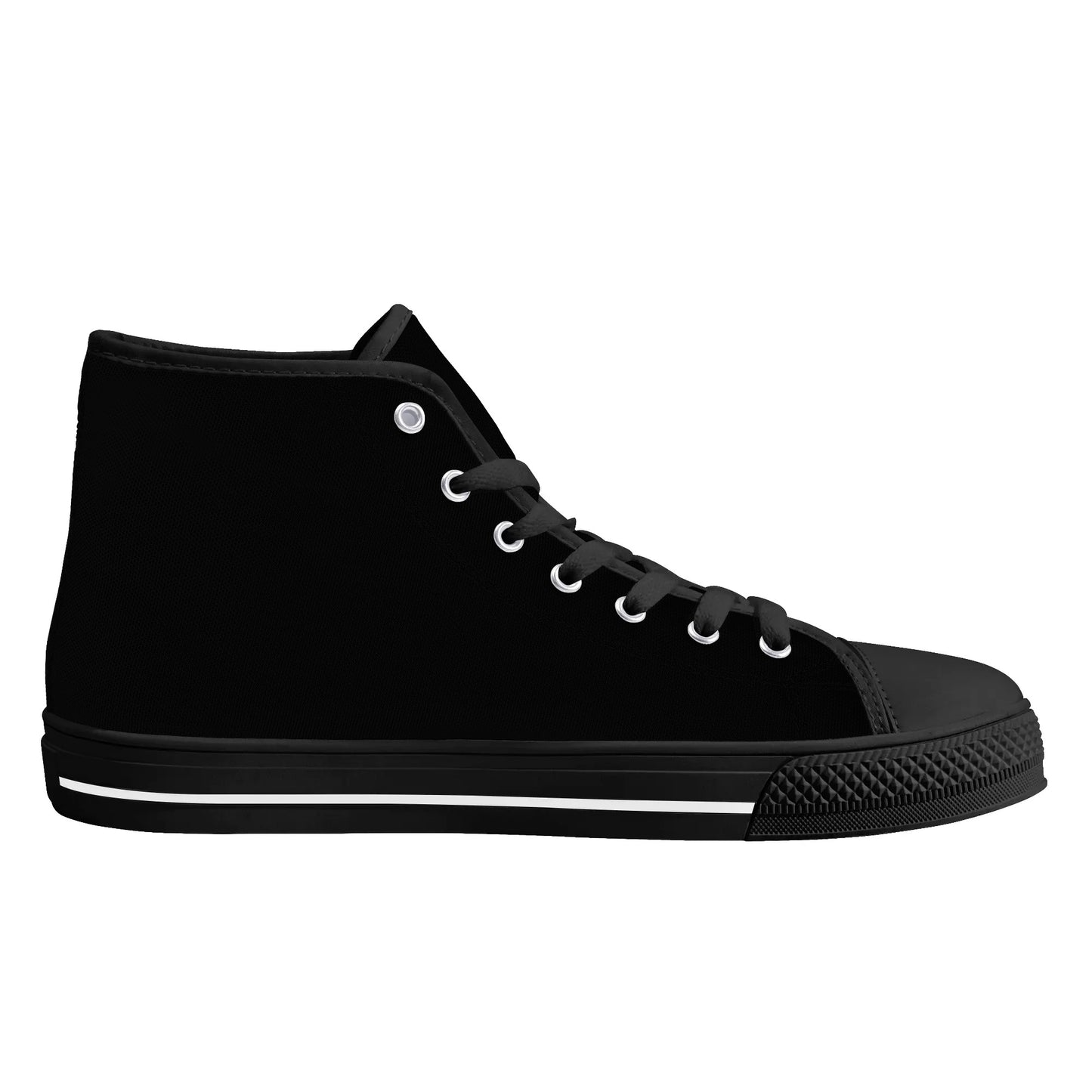 Mens High Top Canvas Shoes - Customized Tongue