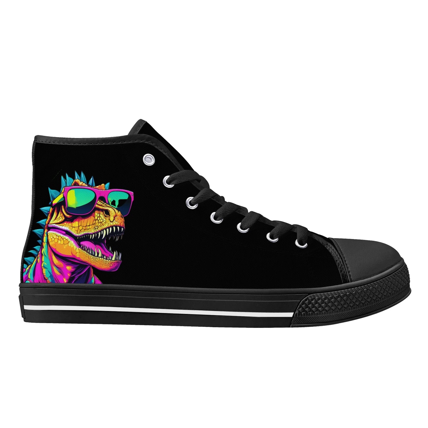 Mens High Top Canvas Shoes - Customized Tongue