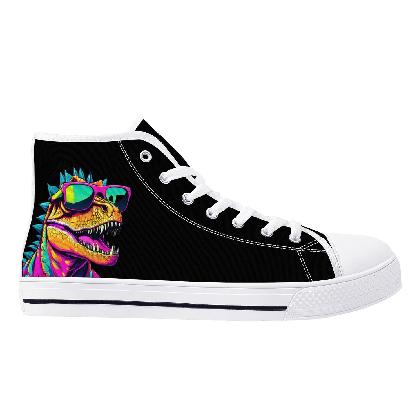 Mens High Top Canvas Shoes - Customized Tongue