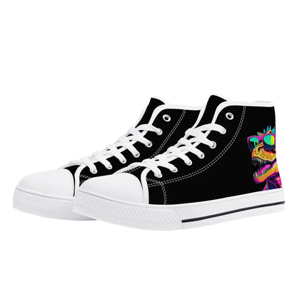 Mens High Top Canvas Shoes - Customized Tongue