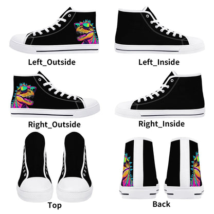 Mens High Top Canvas Shoes - Customized Tongue