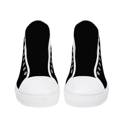 Mens High Top Canvas Shoes - Customized Tongue