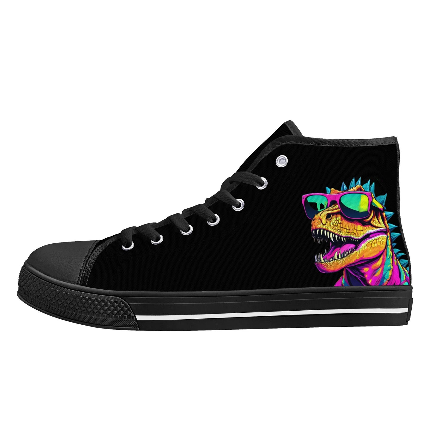 Mens High Top Canvas Shoes - Customized Tongue