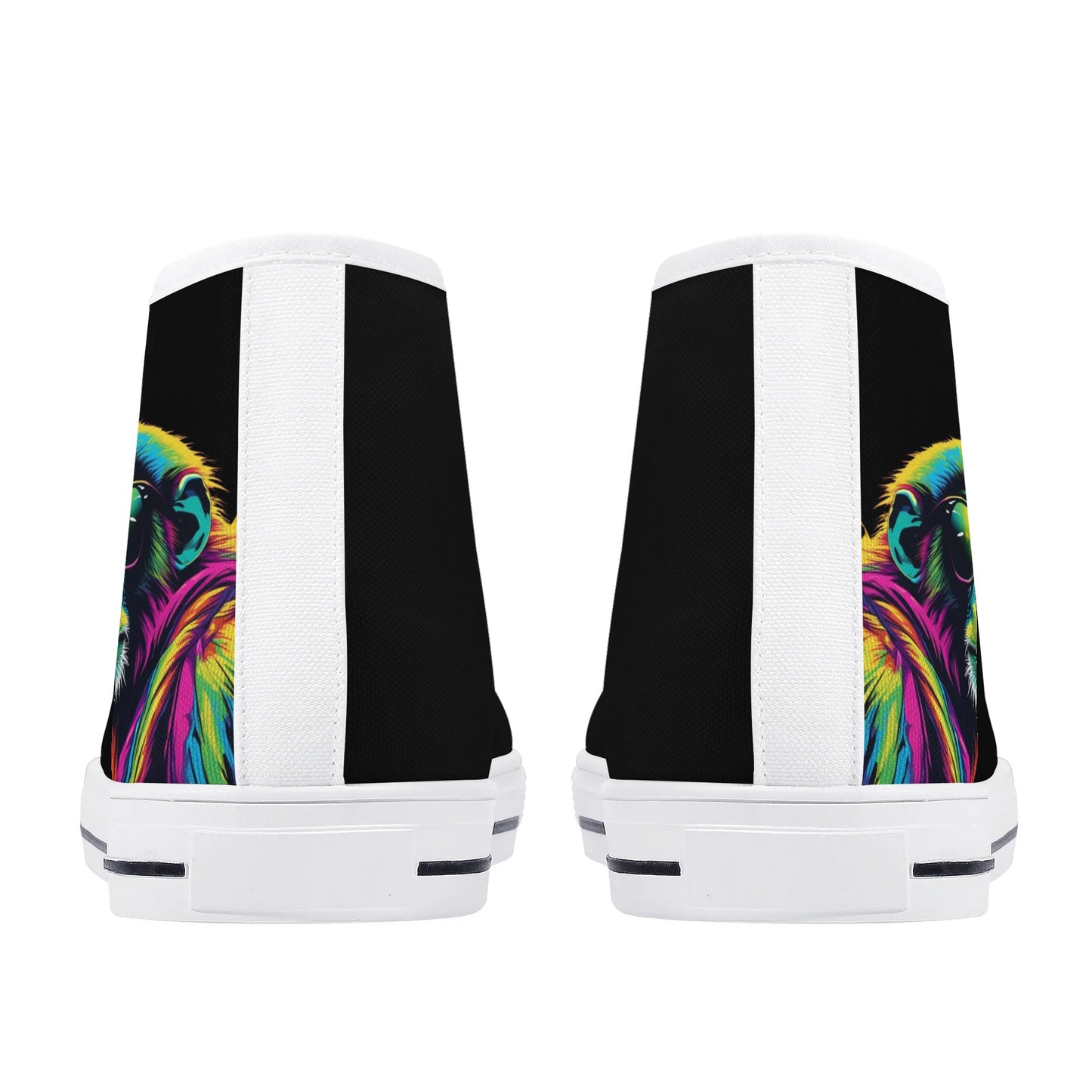 Mens High Top Canvas Shoes - Customized Tongue