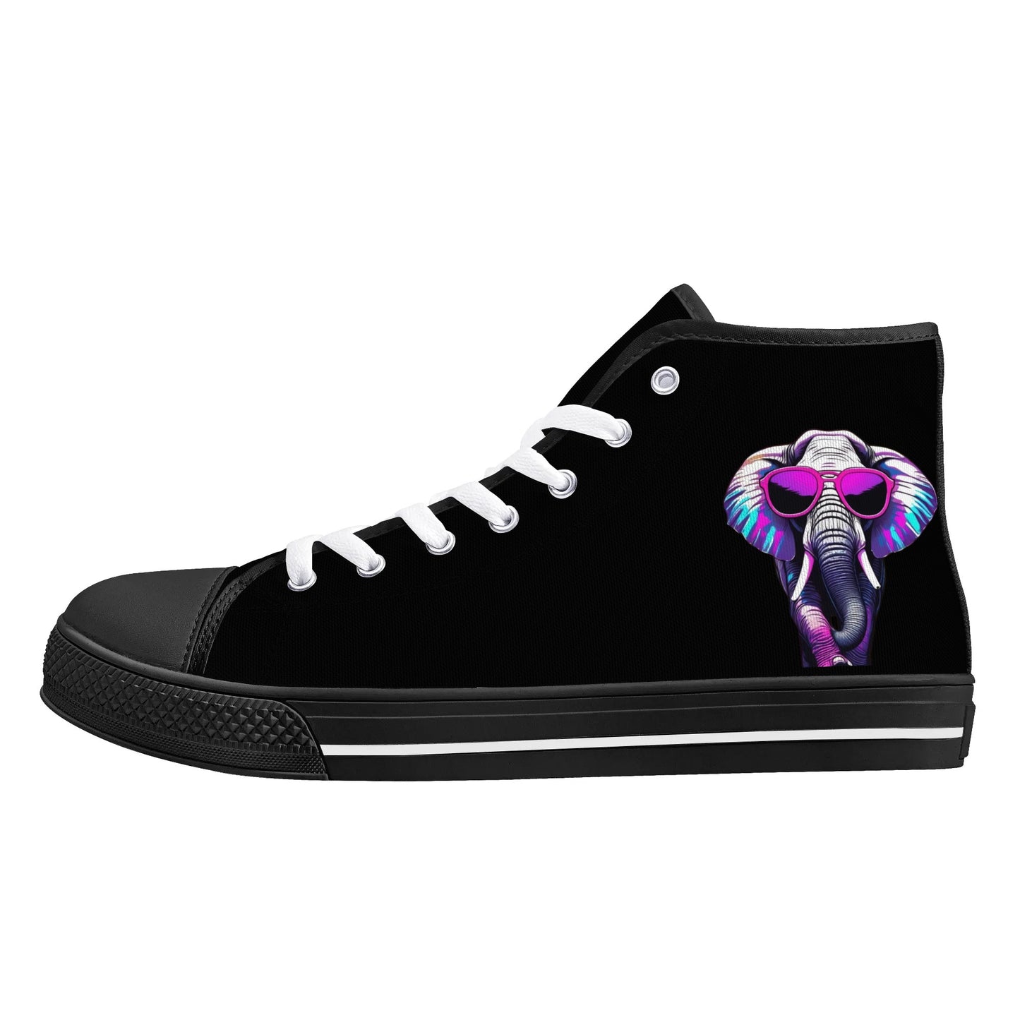 Mens High Top Canvas Shoes - Customized Tongue