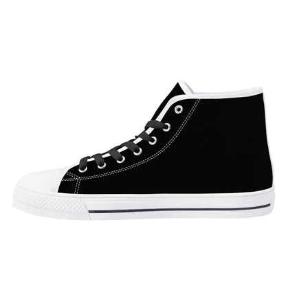 Mens High Top Canvas Shoes - Customized Tongue