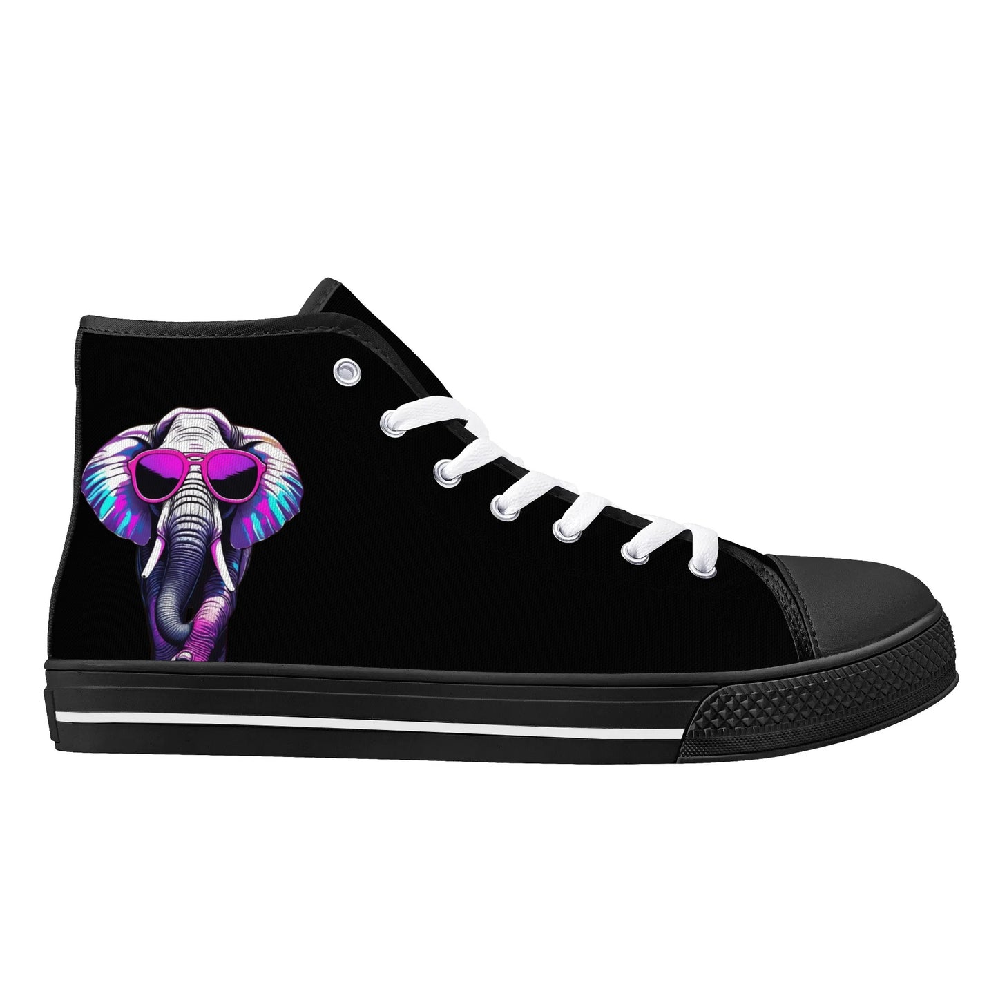 Mens High Top Canvas Shoes - Customized Tongue