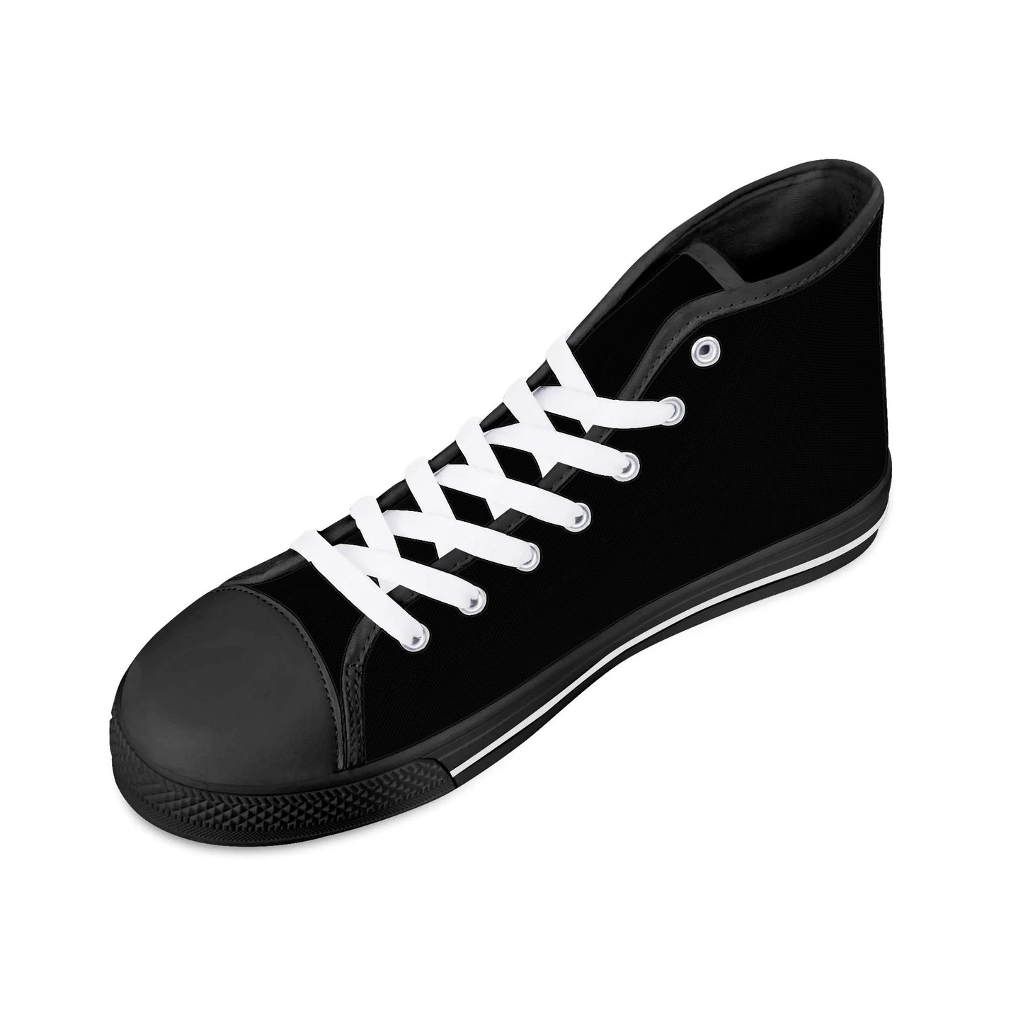 Mens High Top Canvas Shoes - Customized Tongue