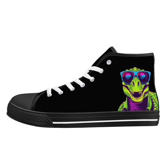 Mens High Top Canvas Shoes - Customized Tongue