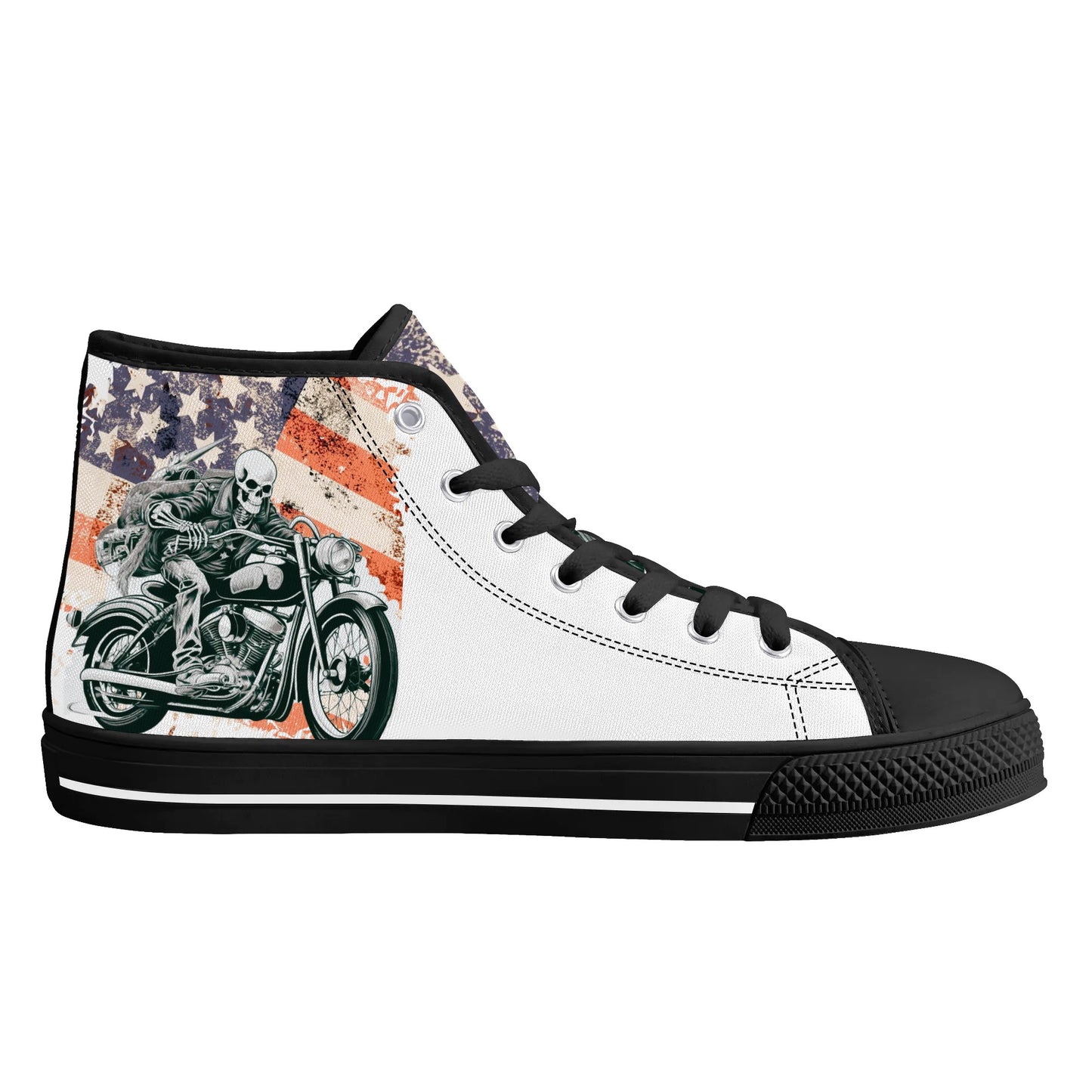 Mens High Top Canvas Shoes - Customized Tongue