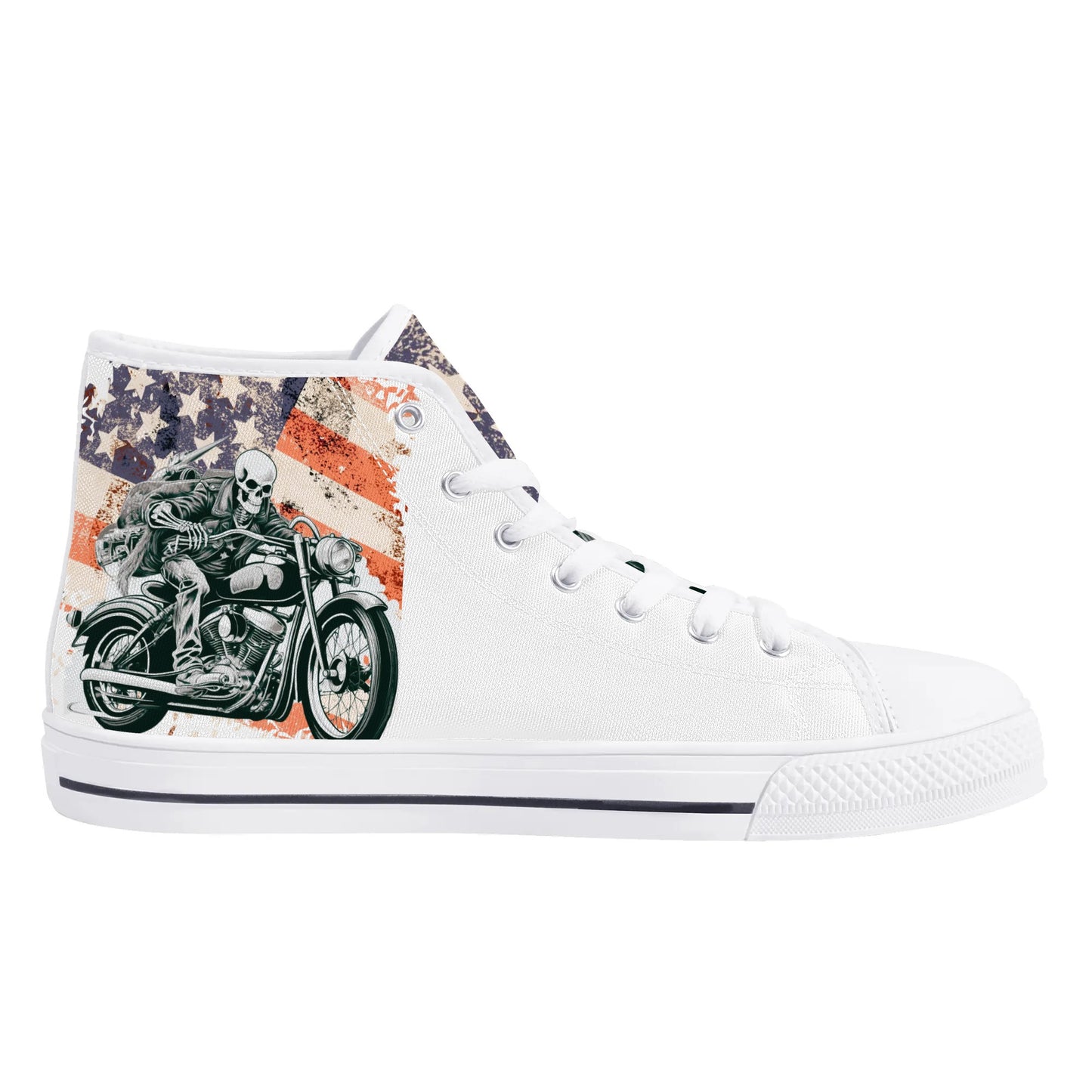 Mens High Top Canvas Shoes - Customized Tongue