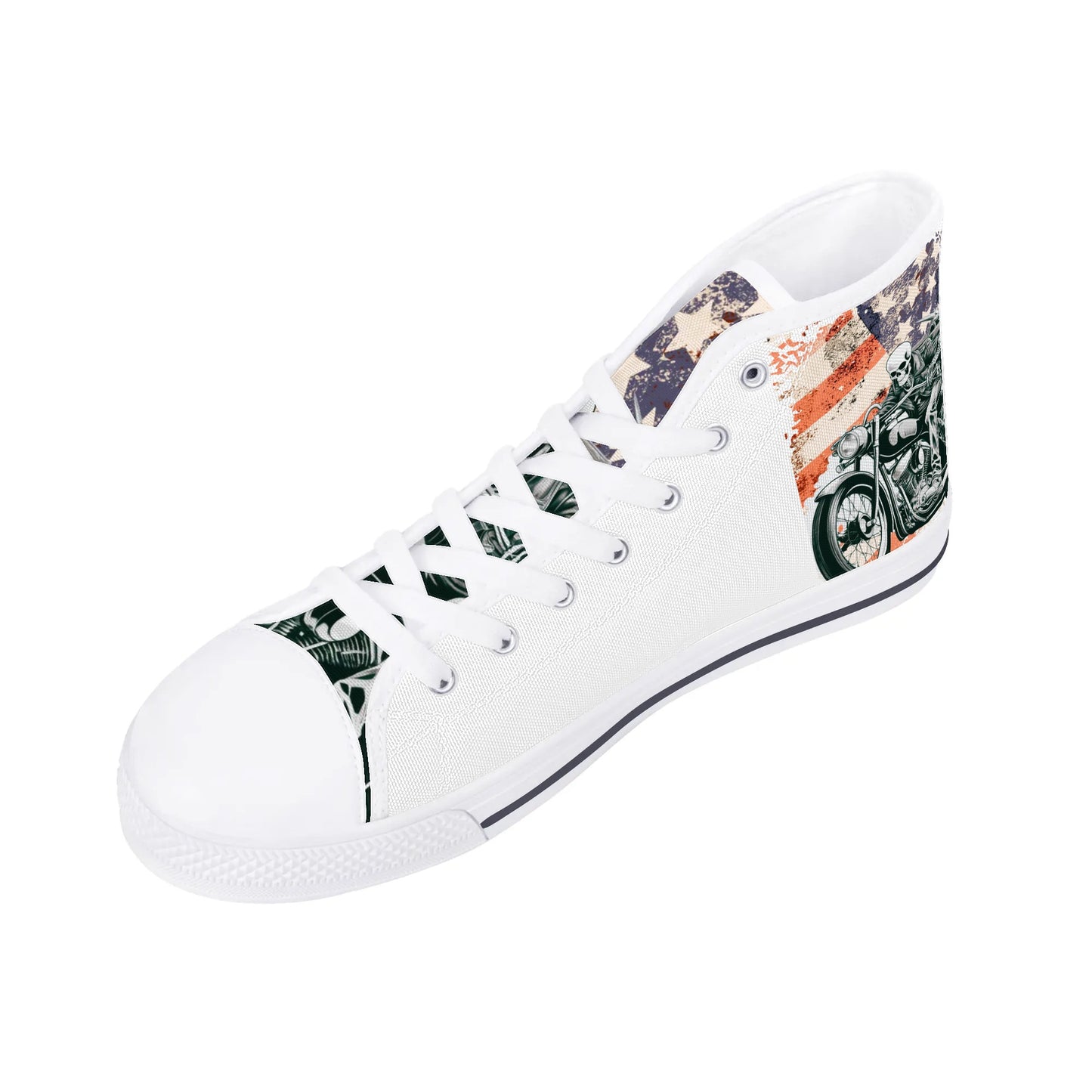 Mens High Top Canvas Shoes - Customized Tongue